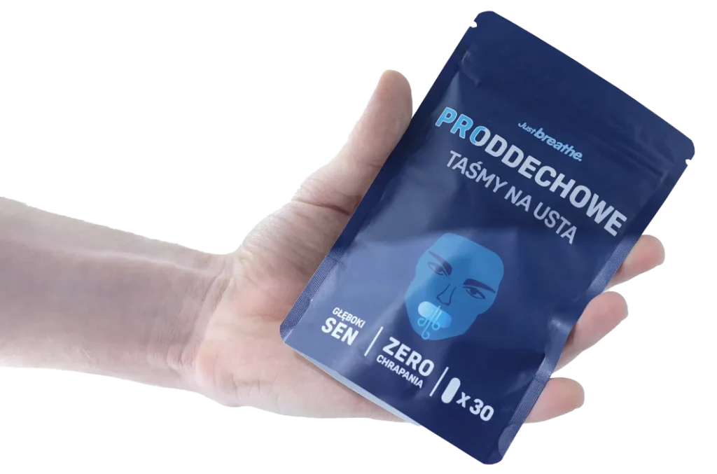 Paczka taśm na usta usuwających chrapanie